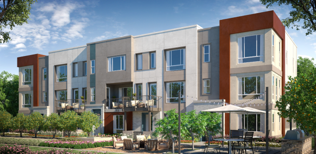 Meritage Homes’ CitySquare in the Irvine Business Complex is Southern California’s first net zero energy townhome.