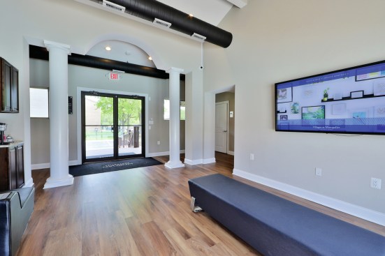 The renovated leasing center at the Villages at Montpelier.