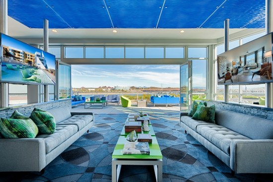 Lennar Multifamily's Skywater at Town Lake apartments, Tempe, Ariz., lounge area.