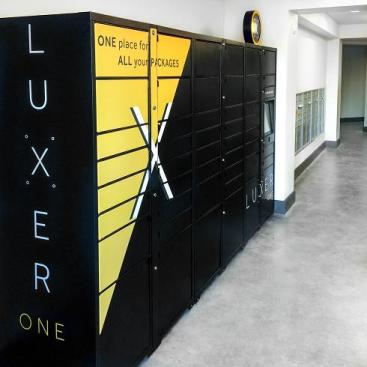Package lockers are starting to become more popular across the multifamily industry as property managers realize the value of not being in the package delivery business. Image courtesy Luxer One