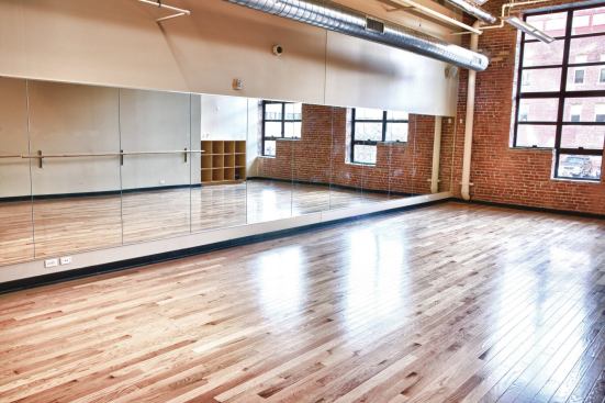 The dance studio