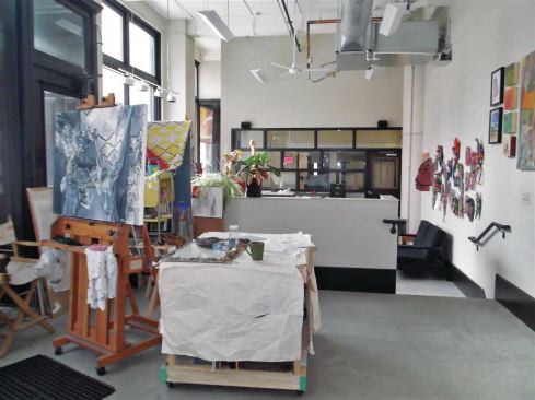 An artist’s studio