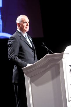 Kick Off: Multifamily Executive Editorial Director John McManus introduced the opening keynote of the 2009 Developer Conference.