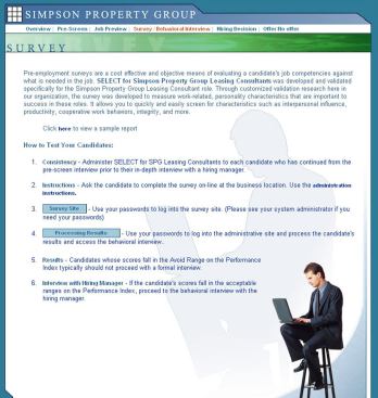 People Assessment Selection System