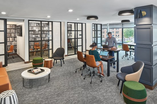 Productivity Hub at Trellis House, Washington D.C. Courtesy Bozzutto. Photo: Joel K. Lassiter