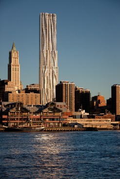 New York by Gehry, Forest City's 76-story residential building in Lower Manhattan.