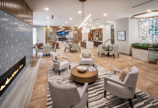 Club room at Oleander in Brookhaven, Ga.