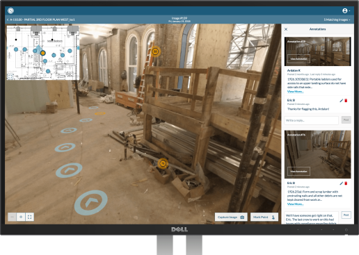 Developers and builders leverage artificial intelligence in apps, such as OnSiteIQ, to automatically analyze jobsite images for safety hazards.