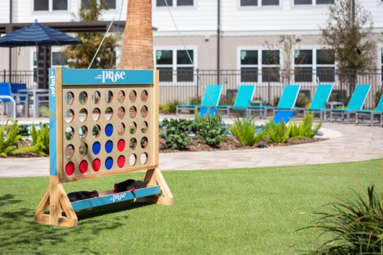 Prose West Cypress delivers amenities such as a playground, a pool area, a game room, and a fitness center.