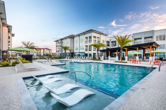 Sawgrass Point in Gonzales, Louisiana, has a wealth of amenities, including a resort-style swimming pool.