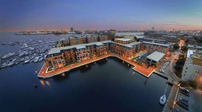 Bozzuto's waterfront Union Wharf property in Baltimore, Md.
