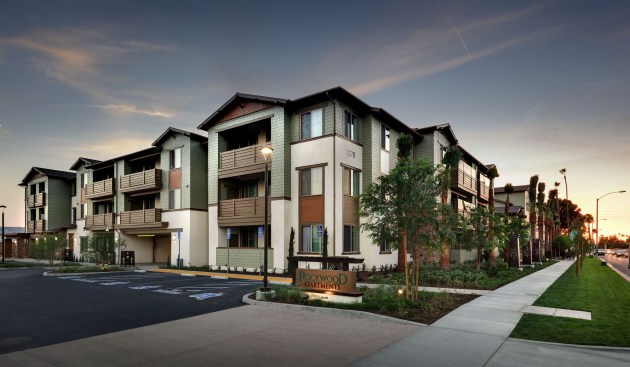 The 70-unit Rockwood Apartments in Anaheim, Calif., provides permanent supportive housing with services for formerly homeless people and individuals living with mental illness. The $32.2 million project was developed by Jamboree Housing Corp. and Innovative Housing Opportunities.