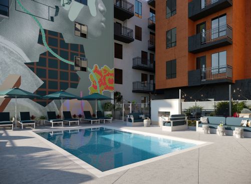 Swimming pool at Mira