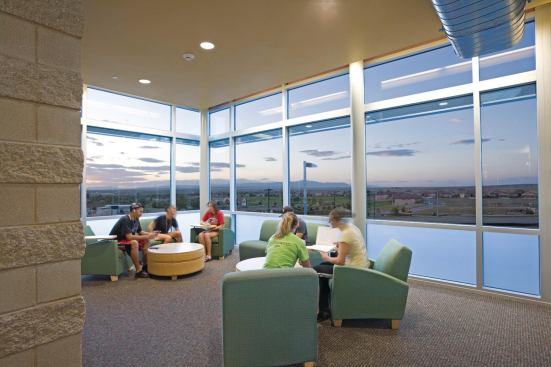 ROOM WITH A VIEW: EDR built Crestone Hall in the second phase of its development project at Colorado State University.