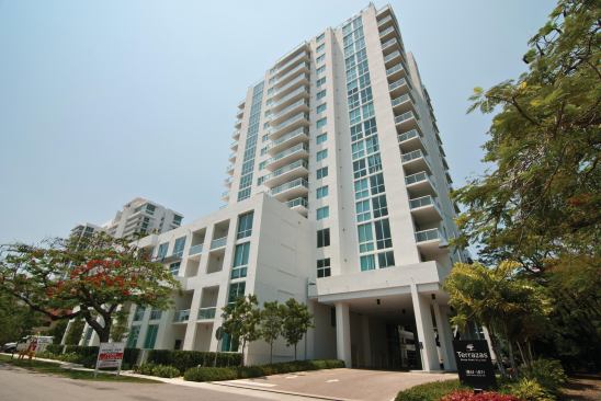 Condo Capture: Wood Partners realized a 50 percent discount on replacement cost when it paid $44 million for Terrazas River Park, a 324-unit luxury, but broken, condo development in Miami.