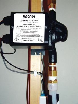 Pipe Dreams Uponor's PEX plumbing system delivers and moves water throughout the house. Easy-to-install AquaPEX is cross-linked polyethylene tubing that is flexible, durable, and kink resistant. It also does not corrode, pit, or promote scale buildup. In addition, AquaPEX Reclaimed Water Tubing delivers sink and shower water into a holding tank where it is filtered for irrigation use. www.uponor-usa.com.