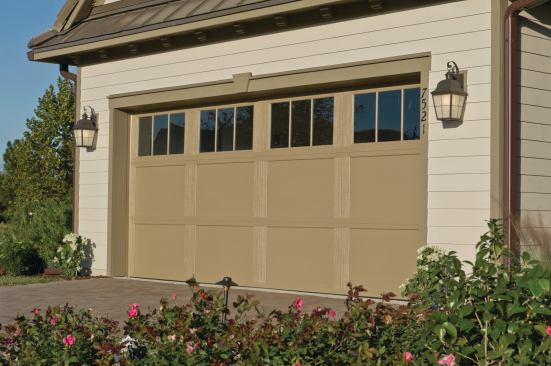 Door Ways Wayne Dalton's 9700 steel garage doors feature a six-window Westfield insert and American Collection Aspen hardware. The doors also offer polyurethane foam insulation that provides an R-value of 10, a counterbalance system that houses the springs inside a steel tube, and pinch-resistant door panels. www.wayne-dalton.com.