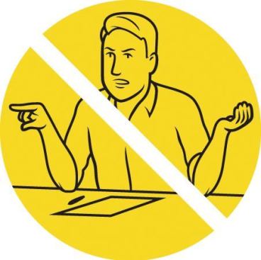 Steps to take: Never tell the resident that it's their fault.