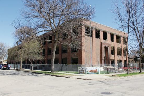 The former Williston Junior High School is being transformed into 44 affordable apartments for seniors.