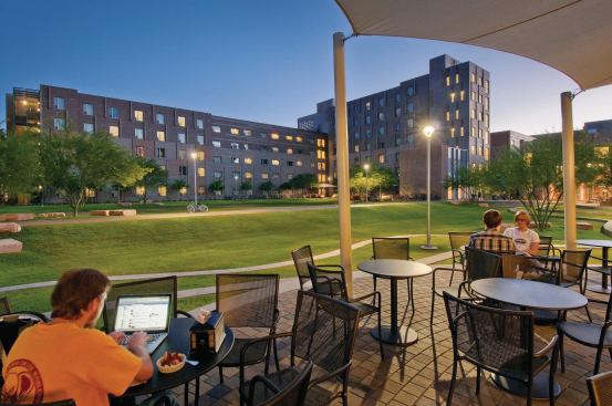 ACC AND ASU: Arizona State University was a pioneer in privatizing its housing, including the 1,721-bed Barrett, The Honors College, development, built by ACC in 2009.