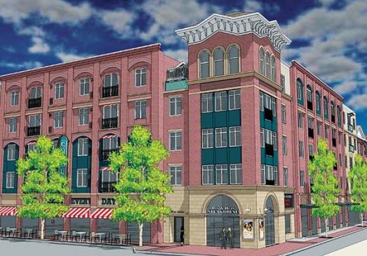WELCOME TO TOWN: New Village, a 291-unit mixed-use development in the Village of Patchogue, N.Y., broke ground in late June.