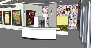 AvalonBay’s H Street lobby, also in D.C., will feature a visually stunning common area characterized by movable digital art and electric signs that flash mailroom notifications.