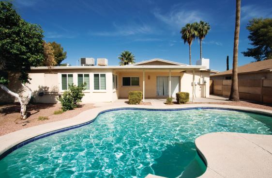 A four-­bedroom rental in Tempe, Ariz.