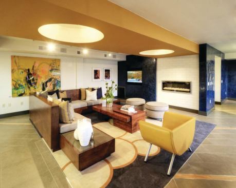  The lobby at Market Station apartments, 

Kansas City, Mo.