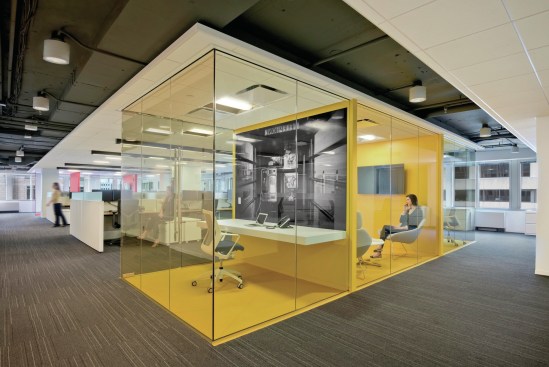 FOX Architects designed these offices at Washington REIT with glass walls to maximize sociability and light.