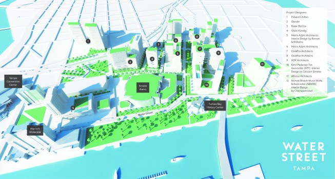 Tampa-based developer Strategic Property Partners (SPP) has begun construction at Water Street Tampa, a $3 billion development just off Tampa’s Old Water Street which will include over 9,000,000 square feet of residential, commercial, hospitality, educational, and entertainment space.